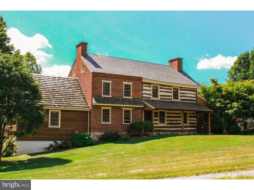 Privately set well off the road is this charming & exceedingly well restored antique log & brick 3BR, 2.1BA home in the heart of Unionville's equestrian area.  The home oozes charm!  On the main level, the log portion is the Living Room with fireplace, summer beam & exposed beams - it's like something out of a magazine!  The brick section of the home houses the Dining Room with a fireplace.  Off the Dining Room is a stunning Kitchen with breathtaking cabinetry from Rick Ralston Cabinetry in Avondale. There is a main level Master Suite in a newer addition that is tastefully crafted in keeping with the rest of the home. Upstairs is a large Family Room with a fireplace, built-in's and an Entertainment Center nook, two add't Bedrooms & a wonderful Bath. Your horses will love the large Barn with 6 stalls, Tack Room, Wash Stall, and spacious Loft.  There are 3 pastures (2 with sheds), a large fenced Ring, a 6 acre hayfield & a stream! A great property in a great Area!!