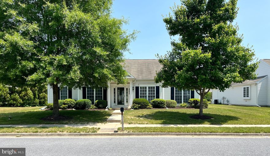 If you're 55 or older and seeking an active lifestyle this lovely home in the highly sought after community of Chesapeake by Del Webb - Easton Club East is for you!   This well cared for Wittman model home features  a large primary bedroom ensuite with a walk in closet, a jacuzzi soaking tub, huge picture windows and double vanities.  Additionally,  there is a 2nd bedroom, a great room with gas fireplace and glass sliders leading out to the patio.  A formal dining room is adjacent to the fully applianced gourmet kitchen with granite countertops,  dining table space and lots of natural light.  The library, attached 2-car garage and laundry room complete this extraordinary offering.  Act now so you can have fun in the outdoor community swimming pool then have a cold drink at the comfortably furnished patio.   The 11, 000 SF clubhouse features a ballroom for community dances, movies and special dinners and is home to a fitness center, billiards room, a library, a card room, an arts and crafts room and a kitchen.   If you're an outdoor enthusiast there are two tennis/pickleball courts, horseshoe pits, a putting green, several mini parks with landscaped gazebos, walking paths and multiple ponds with benches for enjoying the abundant wildlife.  You'll never want to leave, however, if you want a change of pace downtown Easton is just a few miles away offering trendy restaurants, chic boutiques, specialty shops, art galleries and the Avalon Theatre.  Pick up locally grown produce and fresh flowers from the local Farmers Market.  To put your mind at ease,  medical facilities are available and in close proximity to the Community.  Centrally located within a short drive to Annapolis, BWI Airport and the MD/Delaware beaches.  Don't miss out!