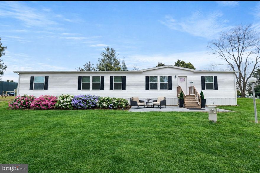 Welcome to 1017 Sunhigh Dr, a nearly new 2024 manufactured home located in the Appleville community of West Chester and situated within the award-winning Downingtown Area School District, including access to the highly regarded Downingtown STEM Academy. This home has all new electric, plumbing, and new HVAC for worry free living! Super Low taxes!
This move-in-ready home offers a bright, open-concept floor plan filled with natural light and contemporary finishes throughout. The heart of the home is the modern kitchen, featuring stylish cabinetry, a large center island, and updated fixtures—perfect for casual dining, entertaining, or everyday living. The kitchen flows seamlessly into the spacious living and dining areas, creating an inviting and functional space ideal for gatherings or quiet evenings at home. Plentiful windows enhance the airy feel and bring in abundant sunlight, highlighting the home’s clean lines and modern aesthetic.
This home offers 4 generously sized bedrooms and 3 full bathrooms, providing plenty of space and privacy. A versatile bonus room adds even more flexibility and can easily serve as a 5th bedroom, home office, playroom, or guest suite. Each space has been thoughtfully designed with comfort and functionality in mind, making it easy to adapt the layout to your lifestyle.
Conveniently located near shopping, dining, parks, and major commuter routes and trains, this home combines style, space, and access to top-rated schools in a highly desirable location. You are right around the corner from Highland Orchards for apple picking, seasonal activities, farmer's market and more! Since this home is newer, you can put your own stamp on the landscaping and outdoor living spaces. Reach out for a private tour. Water and Sewer cost is based on consumption. Trash is $35 a month
All well and septic clean outs and maintenance are covered in land lease!