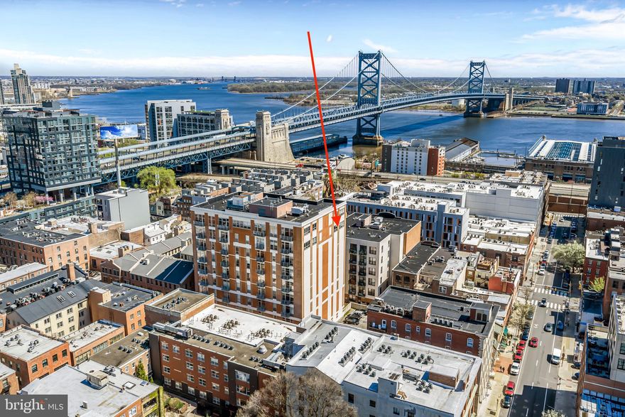 It has much to do with  location — and this one truly delivers.



Welcome to this expansive 2-bedroom, 2-bath penthouse with deeded garage parking in the highly sought-after National at Old City. Perched on the 9th floor, this exceptional residence showcases breathtaking panoramic views of the Delaware River along with the iconic Benjamin Franklin and Walt Whitman Bridges.



Located within a gated and secure community, this home offers both privacy and peace of mind. As you step off the elevator and enter the penthouse, you’re immediately greeted by soaring ceilings, oversized windows, and an open-concept layout that fills the space with natural light and creates an impressive, airy feel.



The home has been thoughtfully updated throughout, featuring new laminate flooring, automated custom window treatments, and a fresh, modern paint palette. The updated kitchen is both stylish and functional, complete with quartz countertops, abundant cabinetry for storage, newer appliances, and a garbage disposal. Comfort and efficiency are enhanced with a new HVAC system and a newer hot water heater, while generous storage space throughout adds to the home’s practicality.



All of this is set in an unbeatable Old City location where top-rated restaurants, boutique shopping, historic landmarks, and vibrant nightlife are all just steps away, making everyday living both convenient and exciting.



Rarely offered and truly one-of-a-kind, this penthouse is a standout opportunity in the city. Schedule your private showing today.