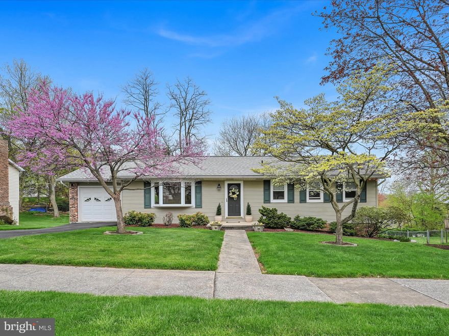 OFFER DEADLINE MONDAY, APRIL 22 3:00PM.  Come see this move-in ready ranch as it is First Floor living at its finest.  Meticulously taken care of, this home features a 1 car attached Garage, off-street parking for 3, new vinyl plank flooring, eat-in Kitchen with Quartz countertops, terrific Dining Room with view and access to new maintenance-free deck and retractable awning.  Primary Bedroom has full Bath.  Finished exposed Lower Level has Family Room, built-ins, propane Fireplace, Laundry, tons of storage and access to concrete patio in rear yard.  Kitchen island has granite countertop, is not attached and remains.  Washer, dryer, fridge in kitchen remain.  Settlement & possession after June 5.  Finished basement square footage estimated.