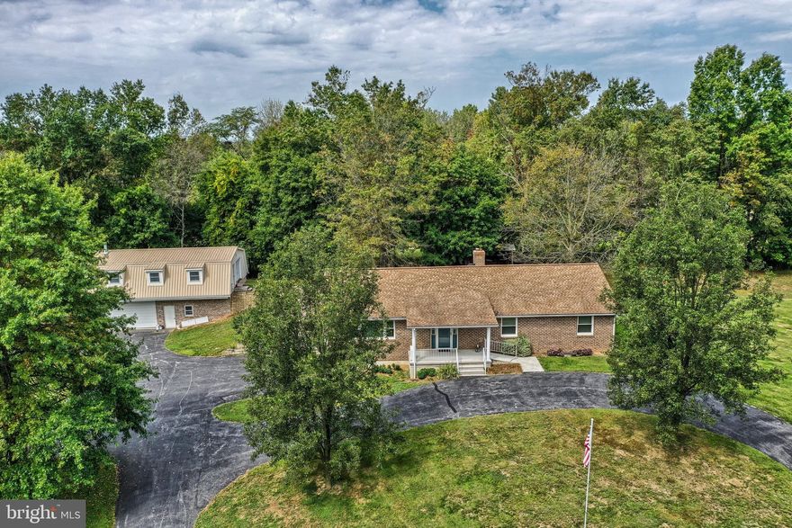 Take a look at this beautiful property in Conewago School District! This 3 Bedroom, 3 Full Bath home is ready for new owners. This Rancher home sits on 9.79 Acres. It boasts Hardwood Floors, a finished basement, 2 Attached Garage spaces, and 3 Detached Garage spaces, a private pond, and so much more! The current owner has some of the land rented to a farmer. There is a stream that runs through the property and it is a great spot for hunters. Schedule a showing today!