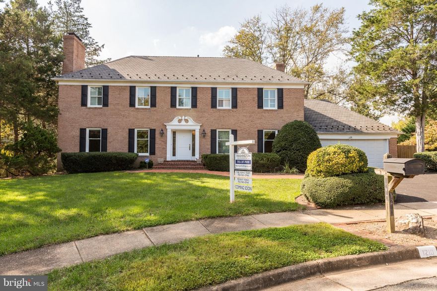 Renovated Brick Colonial on a cul-de-sac w/ new Kitchen & new appliances, windows & more! Gleaming hardwood floors & crown molding throughout. Family Rm w/ fireplace opens to the huge deck. Spacious MBR w/ gas fireplace, walk-in closet & bath w/ dual vanities. Updated Hall Bath in Upper Level. Walk-out Lower Level.