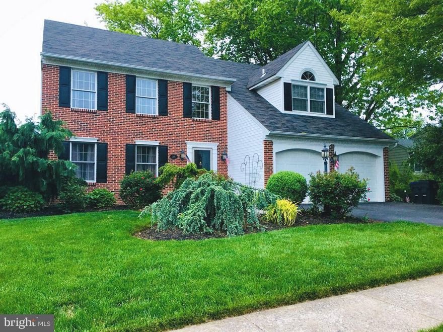 Be the first to check out this awesome Brick front beauty on a quiet borough culdesac. Sorry all the flowers are not in bloom yet, but there are plenty to come. This home was custom built for the previous owner, it was a 4 BR floorplan, but they combined 2 BRs into 1 large BR, plus a Huge Main Br and large walk-in closet make this home very unique. Also featuring: Main entree with a soaring two-story foyer w/balcony overlook, large Office, Dining rm or whatever fits your needs rm off foyer, w/French doors to large Great room with attractive woodburning fireplace and beautiful decorative moldings t/o, flow into the kitchen area with ample seating room for all meals and entertaining, beautiful Granite countertops with functional breakfast bar. Also featuring an Island cooking area w/plenty of cabinet space and large pantry area with convenient 1st floor laundry. Descend to the large Finished basement with 1/2 bath expandable to a full bath with drain accessible for a corner shower stall. This large space creates opportunity for many recreational and entertainment needs, use your imagination. Check out the large storage area and then walk right out to your backyard sanctuary through the Bilco doors.  All this in a Great borough location less than 1/2 mile walk to The Broad theatre and other various borough businesses and restaurants + close to public transportation, not to mention award winning Souderton schools!! Come see!!