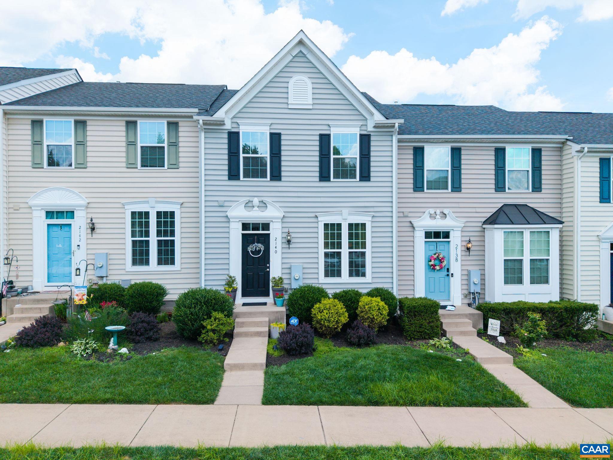 With fantastic convenience to 29N, NGIC, UVA, and Hollymead Town Center, this well-kept one-owner townhome features main-level entry with open-concept living, kitchen and dining rooms leading out to a back deck boasting views and perfect for entertaining. Granite countertops, painted maple cabinets, hardwood flooring, and GE stainless-steel appliances round out the kitchen and main level, while the bathrooms feature cultured white marble countertops and ceramic tile flooring. On the home's upper level you'll find the primary bedroom with attached bath and generous walk-in closet, as well as two additional bedrooms, a second full bath, and conveniently located laundry. A spacious finished basement perfect for playroom, office, den, home gym or recreation room offers walk-out access to a landscaped fenced backyard with shaded patio, as well as tons of storage and three-piece rough-in plumbing for fourth bath potential. HERS energy-rated and move-in ready, with flooring updates on terrace and bedroom levels. HOA fee includes front yard landscaping, trash pickup, snow removal, and common area maintenance.,Granite Counter,Maple Cabinets,Marble Counter,Painted Cabinets