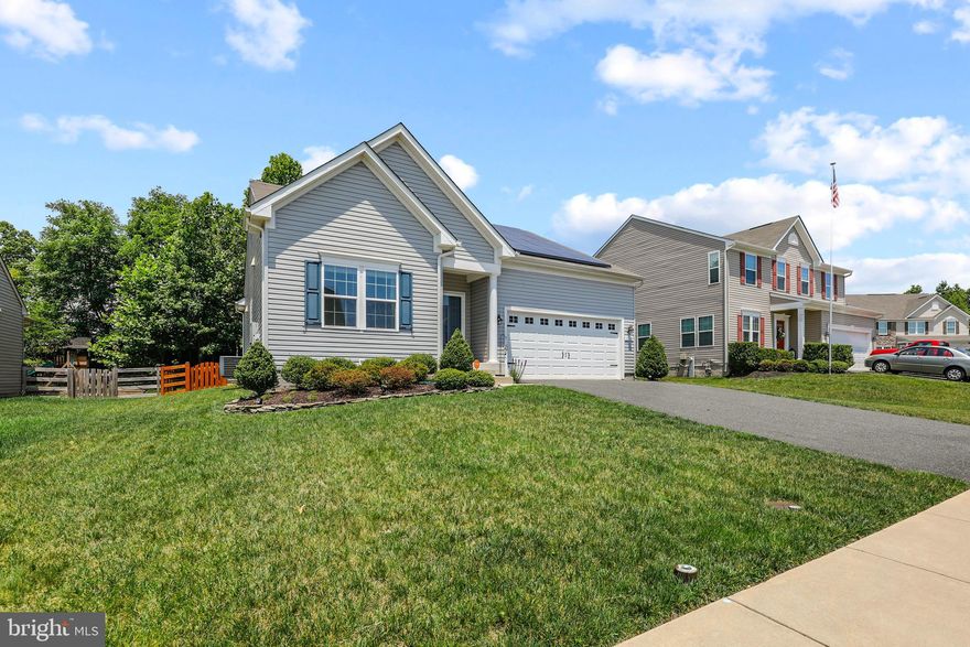 Welcome to the highly desirable Fields at Rock Glenn community in Havre De Grace! This stunning home offers everything you've been looking for, including 3 bedrooms, 3 full bathrooms.

Arriving at the property, you'll notice the attached 2-car garage, providing ample space for parking and storage. Step inside and be greeted by the open concept living/dining/kitchen area, perfect for modern living and entertaining. The kitchen features a large island covered in granite countertops, creating a focal point for gatherings and culinary adventures. Stainless steel appliances, a gas oven, and plenty of cabinet space complete the stylish and functional kitchen.

The main level also showcases luxury vinyl plank flooring in the living area, adding a touch of elegance and easy maintenance. Crown molding and chair rail in the entry hallway contribute to the home's sophisticated charm.

On the main level, you'll find the spacious primary bedroom, complete with a walk-in closet and a private primary bathroom. The primary bathroom offers both comfort and convenience, making it the perfect retreat. Two additional bedrooms and an additional full bathroom provide ample space for family, guests, or a home office.

Step outside to the shaded backyard, fully fenced for privacy and security. Enjoy the 12x12 wooden deck and the 16'x21' stamped concrete patio, creating the perfect outdoor oasis for relaxation and entertainment.

This home has even more to offer with a finished basement featuring a full bathroom and an integrated home theater surround sound system, including a subwoofer and amplifier that come with the home. The finished garage boasts painted floors and walls, providing a clean and organized space.

One of the standout features of this property is the solar panels, which come with a fixed payment that will never change during ownership. Enjoy the benefits of sustainable energy and cost savings.

The neighborhood is attached to a new public park, offering additional recreational opportunities for you and your friends/family. This home is conveniently located near restaurants, shops, Pulaski Highway, 95, downtown Havre De Grace, and more.

Don't miss out on the opportunity to make this exceptional home yours. Schedule a showing today and experience the comfort, style, and convenient lifestyle it has to offer!