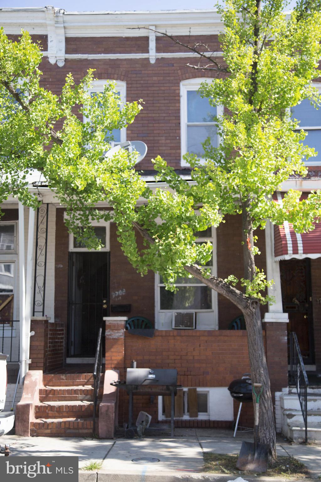 Four bedroom interior rowhome close to Clifton Park, public golf course, Rita R. Church Community Center, and Clifton Pool. Easy commute to downtown, Johns Hopkins Hospital and more. Make this house a home or a great rental opportunity. Sold as is.
