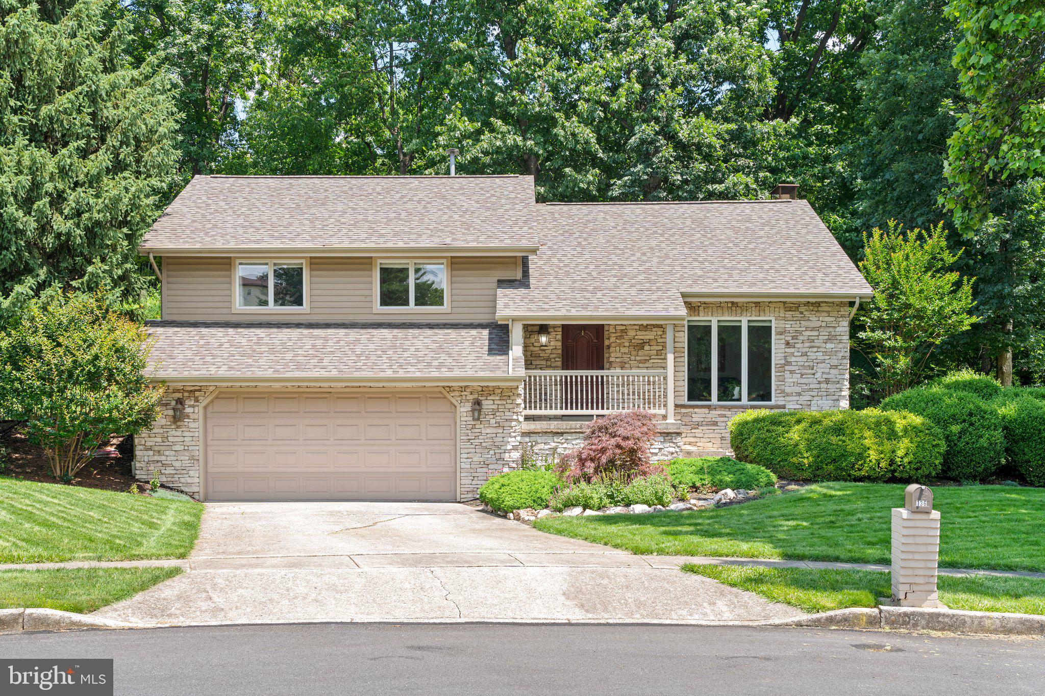 Welcome to this beautifully updated 4-bedroom, 2.5-bath home located on a peaceful cul-de-sac in the desirable Allendale neighborhood. The main living room sits on its own level and features a vaulted ceiling and bamboo flooring that continues to the upper level. Just a few steps up, you'll find the dining area and a new custom kitchen (2023) with soft close cabinets, quartz countertops, upgraded appliances and undercabinet lighting. The upper level also features three bedrooms and two full bathrooms, including a spacious primary suite. The lower level offers a cozy family room with a wood-burning fireplace, a powder room, laundry area, and a versatile fourth bedroom. Major updates include a new roof (2024), natural gas furnace and A/C (2018), chimney cap (2018), garage springs (2024), and ductwork cleaned (2024). Outside, enjoy a fully fenced backyard and a two-car garage. Convenient to shopping, dining, and commuter routes, this move-in ready home is full of charm and upgrades. A must see!