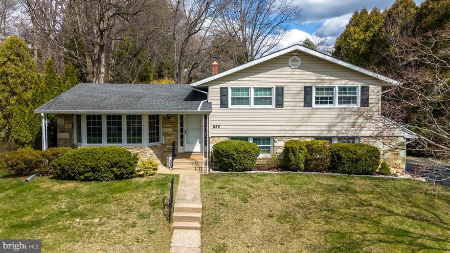 **OPEN HOUSE Sunday, May 4th CANCELLED**Welcome to this spacious 4 bedroom, 2.5 bathroom split-level home, ideally nestled in a quiet cul-de-sac in the well-established neighborhood of Country Club Estates. As you approach this home, the inviting curb appeal is enhanced by lush landscaping, flowering shrubs, mature trees and a well-maintained exterior of neutral siding and accent stone. Enter through the covered porch’s front door with oversized sidelights. Your future home welcomes you into a tiled foyer with double closet and chandelier which flows seamlessly into the spacious living doom with a
large panel of bay windows, the perfect space for entertaining. The living room opens to the
dining room with seating for 10, featuring a cathedral ceiling, creating a sense of grandeur and
spaciousness. Both rooms have gleaming hardwood floors, which run through-out the hallways
and bedrooms. Oﬀ the dining room is the eat-in kitchen, with crisp white cabinets, contrasting
granite counters and stainless-steel appliances. With plenty of storage/prep space, and a
dedicated dine-in nook, the kitchen provides functionality and a comfortable space for daily
meals. The home’s upper level has 4 nice sized bedrooms. The master bedroom is a peaceful
retreat, oﬀering generous closet space and an updated ensuite bathroom with neutral tiles, a
granite topped sink with handsome cabinetry and glass door shower stall. The remaining 3
bedrooms provide plenty of room for family, guests or a home oﬃce, with closet space. The
center hallway full bath finishes this level, oﬀering neutral tiles, a tub/shower and a double
granite sink with handsome wood-toned cabinetry, including a linen closet. Moving to the home’s
spacious lower level, you’ll find the family room, the ideal space for game night or relaxing; the
room’s features include a sliding glass door that frames the room’s exterior wall, providing an
unobstructed view of the terrace patio with easy access to the backyard. On this level, you’ll find
a half bath and combination mud-laundry room with easy to clean luxury vinyl plank flooring.
This room has direct entry to the 2-car garage, oﬀering plenty of storage and convenient
accessibility. Oﬀering both comfort and functionality, this home meets the needs of a wide range
of families, from growing families with young children to multi-generational families or those with
a need to welcome weekend guests or extra space for a home oﬃce or hobbies. This multi-
functional and smartly designed home balances privacy and offers plenty of space for
togetherness. This home has the following upgrades, ensuring both comfort, style and security;
whole house generator w/5 yr warranty (2022), Lennox furnace w/10 yr warranty (2023), mud
room LVP flooring, (2021), water heater, custom blinds (2019), bedroom ceiling fans/lights
(2019), upgraded electrical panel (200 Amps, 2019), chimney liner and chimney cap installed
(2019), ADT Security (2019), A/C (2014), roof (2014). Lastly, this home is located within the
Award-Winning Upper School District which includes Jarrettown Elementary, walking distance to
the newly constructed Sandy Run Middle School and State-of-the-Art Upper Dublin High
School. Shopping and entertainment needs are in close proximity with upscale shops and dining
venues at The Promenade and other shops and dining options within walking distance. Close to
Country Clubs, Fitness Centers, Swim Club and Keswick Village! Those with commuting needs
in the Delaware Valley, you have easy access to Routes 309, 63, 611, 152, 276, 476, 76 and
Septa’s Doylestown and Warminster Regional Rail Lines, making access to Philadelphia and
the surrounding suburbs easy. A 1 yr. Home Warranty to the happy Buyers!