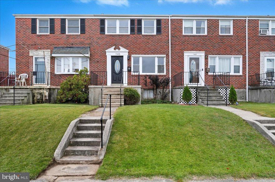 This beautifully updated 3 level brick rowhome offers the perfect combination of modern luxury and classic charm. Step inside to find an updated kitchen that features sleek quartz countertops, a chic tile backsplash, and stainless steel appliances.  New flooring, hardwood floors, fresh paint, updated bathrooms and stylish new lighting throughout. Enjoy a large deck for outdoor relaxation and a spacious driveway offering plenty of parking. With three levels of thoughtfully designed living space, this home is ideal for those seeking style, convenience, and comfort. This will not last!