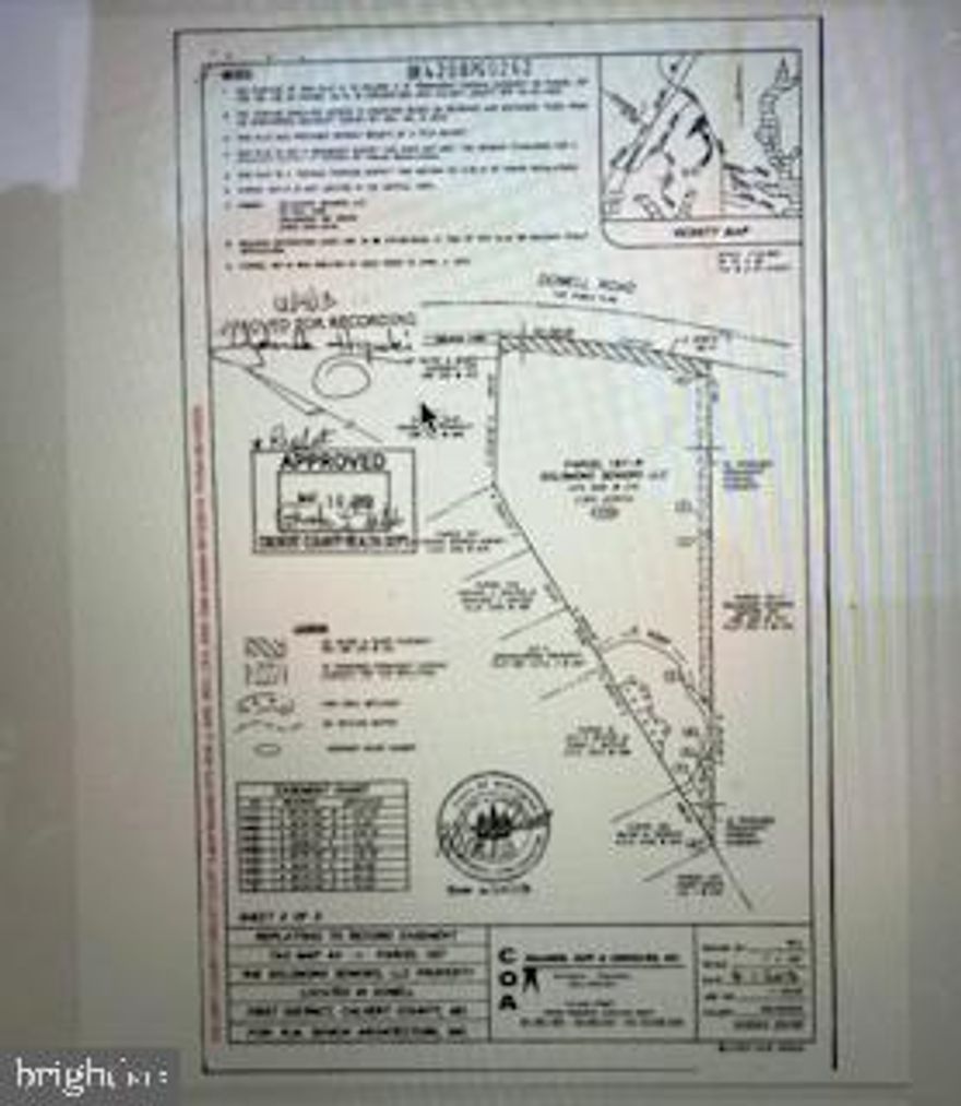 Developers Dream!!     Solomons Town Center with  frontage on Dowell Road.   2.829 acres  ideal for residential development and/or mixed use  development.  Raw land.   Per  Engineering firm, Ordinances permit single family homes,  townhouses, duplex, triplexes, fourplexes and  multifamily dwellings,  group homes, accessory apartments, bed and  breakfast.  Commercial uses such as retail building, eating establishments, personal services and offices are permitted with conditions.  Institutional services such as daycare centers, libraries,  places of worship, indoor recreation services are also permitted.  Outstanding location across the road from  Solomons Town  Center  Park and Ann Marie Gardens.  Minutes from multiple restaurants,  Solomons  Boardwalk, and Calvert Marine  Museum.   Many marinas within minutes of this  site offer safe anchorage for Sail and Power boats and immediate access to quiet creeks, the Patuxent River and Chesapeake Bay.  
Plat  in documents.    Three finished building lots  off of Newtown Rd which adjoin this property are  also in Bright for sale.  They are 253, 257 and 261 Jul's Way Solomons, Md