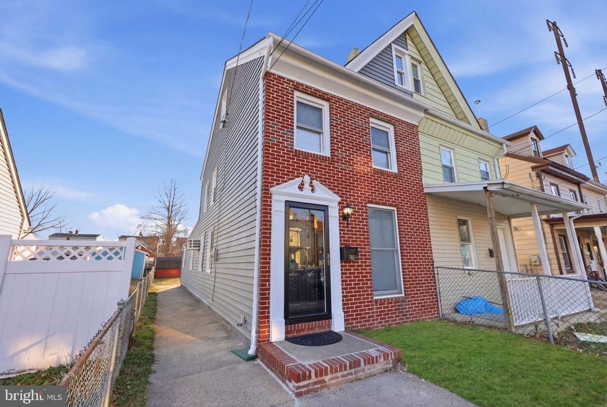 Your search is over! This sought after 3-bedroom brick-front twin home located in desirable Historical Bristol Borough features original Old-World charm coupled with modern day design & convenience. Seller has done all the work to make this home move-in ready for you! Upon entering, you'll immediately be impressed by the living/dining room combination with crown molding, waterproof laminate flooring, front floor to ceiling window for lots of natural light, archway dividing living and dining areas, ceiling fan, coat closet and built-in wall AC.  From dining area, enter into the newly remodeled eat-in kitchen which features crown molding, waterproof laminate flooring, white shaker cabinets with soft close doors and drawers, recessed accent lighting, glass tile backsplash, granite counter tops with drop-in sink with commercial style faucet (with hot water sensor light) and new garbage disposal with countertop air switch.  Frigidaire appliances include new 5 burner gas range, new built-in dishwasher, new microwave and side by side Frigidaire Gallery refrigerator.  Laundry/mud room off of kitchen with exterior door to rear yard and washer and dryer (as-is).  Door off of kitchen leading to basement with fresh parge coating and waterproof paint on walls, newly painted floor with concrete paint and decorative flecks. Full bathroom features one piece fiberglass tub/shower with new rainfall shower head/sprayer and ceramic tile accent, new dual flush toilet, wood vanity with marble top, linen closet and ceramic tile flooring. Freshly painted stairs with original handrail leading to two second floor bedrooms featuring waterproof laminate flooring and ceiling fans.  Freshly painted stairway with barn door leading from second floor hallway to spacious loft-style room featuring waterproof laminate flooring and skylight. Exterior features new 3-dimensional roof (flat roof recently recoated), vinyl siding, chain link fenced front and rear yards (Rear gate needs repair, barn shed could be moved to provide additional rear off street parking from alley if needed). Extras include; replaced gas hot water boiler and domestic hot water heater, 100amp circuit breaker system with updated wiring, plumbing in bathroom has been upgraded to Pex, Replaced front, storm, and rear exterior doors. Hose bibs located on side and rear of home. New window blinds, fresh paint and 6 panel doors throughout. Enjoy all Bristol Borough has to offer! Located within close proximity to Warren Snyder-John Girotti Elementary School, Bristol Borough Train station, Grundy Commons Ice skating arena, Mill Street dining, shopping and community events at Bristol Wharf dock/park and minutes to I-95 and NJ/PA turnpikes and bridges!!  Low taxes of only $3166 makes for an affordable payment! Available for quick settlement, be in your new home before the spring flowers bloom!!