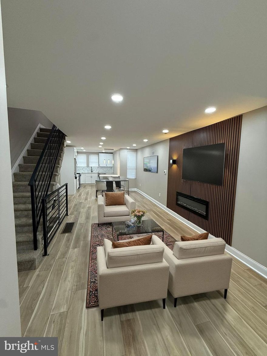 This beautifully remodeled home blends modern style with comfort, offering a fresh and inviting atmosphere throughout. Recently updated with stunning decor, the home features three brand-new bathrooms, each thoughtfully designed with contemporary fixtures and luxurious finishes. The spacious layout includes four cozy and well-appointed bedrooms, perfect for family living or hosting guests. Whether you’re enjoying the open-concept living areas or retreating to one of the serene bedrooms, this home provides a perfect balance of style and function, making it an ideal space for relaxation and entertaining.
upstairs has three bedrooms feature closet space and a new designed bathroom.  offering both functionality and luxury. Immerse yourself in the serene ambiance, with modern fixtures, soothing color palette, and exquisite attention to detail.  One of the highlights of this home is the finished basement,with an extra bedroom, which has been transformed into an entertainment center. The basement features a fully custom bathroom,  laundry area, utility area,  This house has new floors all over, new roof, fresh Paint, new central air system, new electric, new plumbing. Doors and windows, the backyard has a deck space perfect for those upcoming summer cookouts,  and a separate garage. 

Don't miss the opportunity to make this exceptional property your new home. Experience the perfect combination of comfort, elegance, and entertainment in this lovely abode.