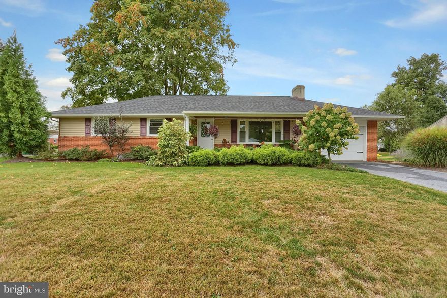 This is the rancher you have been searching for in Manheim Township! Three Bedrooms, 2 full bath, One car garage in a much sought after neighborhood. GORGEOUS hardwood and tile floors throughout, brick FP with Slate mantel, great open kitchen with SS appliances, granite countertops, garden/casement window, tile blacksplash and a rolling pantry. New roof, exterior doors and windows. Perfect yard for entertaining with 6ft privacy fence and glorious landscaping around property. Location is ideal in the middle of Lancaster city and Lititz. Just a block away from Overlook Park's entrance off of Sunrise Ave. Schedule your showing today or do not miss our Open House!