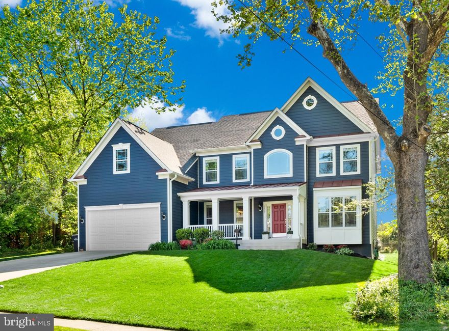 Surely you've heard the phrase, "The best is yet to come." Ever wondered, "OK, great. When?" Well, we have the answer - it's now and it's here! Simply stunning, 2019 Craftsman-style home with over 6000 finished sq. feet on three levels. 7 bedrooms and 5 full bathrooms. This beautiful, sun-drenched home is perfect for both everyday living and entertaining! Handsome hardwood floors throughout the main level which includes an office/conservatory space with French doors, built-in bookcases and wainscoting; a formal dining room with tray ceiling. The gourmet kitchen with white quartz countertop island, dark granite countertops, custom tiled backsplash, stainless-steel GE Monogram appliances and stainless-steel farmhouse sink is open to the breakfast area and expansive family room with gas fireplace. There's also a main level bedroom with a full bath.  A separate staircase leads from the kitchen to the 2nd floor. The upper level with 5 bedrooms is highlighted by a luxurious primary suite with hardwood floors, a large walk-in closet and a spa-like primary bathroom with double vanities, soaking tub, and a heavy glass-enclosed shower. The multi-purpose lower level has a recreation room with a second gas fireplace and a fabulous custom wet bar for entertaining which boasts a unique natural stone countertop and ample open cabinetry. The lower level also has a media room, a huge bedroom with adjacent full bathroom, utility area with storage, and French doors leading to stairs up to the backyard. The exterior includes a lovely stone patio, a fully fenced backyard and a large shaded front porch, perfect for sitting and watching the world go by. Whew! And we haven't even talked about location, yet! The home is nestled in a quiet, well-established neighborhood in the heart of McLean. Only 3 miles to Tyson's Corner with over 300 specialty and retail stores, more than 40 dining options and a 16 screen movie theater.  1 mile to McLean High School. 8 miles to Great Falls National Park with over 15 miles of hiking trails and stunning views of the Potomac and the falls. 13 miles to Reagan National Airport and 14 miles to Dulles International Airport. 2 miles to the McLean Silver Line Metro Station with service to Washington, DC and Dulles International Airport. Just 9 miles to Washington DC and all of the culture,  history, entertainment, dining and recreation the city has to offer. McLean High School pyramid! OPEN SAT 5/09 1:00-4:00pm - Interior photos coming early next week.