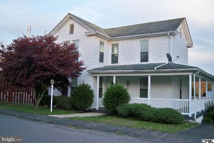 Charming and cozy 3 bedroom, 2 bath, large home in nice quiet location off the main road in the heart of Thompsontown. Very comfortable atmosphere throughout this house, feels like home. Close to elementary school and conveniences. Hardwood floors, replacement windows, 2013 OHW furnace, nice sized rooms, wraparound porch, full basement with workshop, home in great shape but could use some updates. Add your personal touches to ma