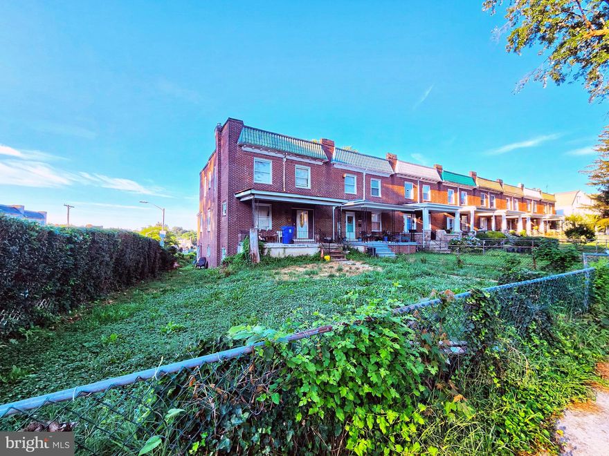 ONLINE AUCTION: Bidding begins 7/18/2025 @ 10:00 AM. Bidding ends 7/22/2025 @ 11:20 AM. List Price is Suggested Opening Bid. 2 Story End Unit Porch-Front Townhouse located in the Hanlon-Longwood area of Baltimore City. Residents can enjoy the nearby attractions such as Hanlon Park, Baltimore City Community College, Mondawmin Mall, & Coppin State University. Property is Vacant. Easy Access to Major Traffic Artery Liberty Heights Ave. Deposit: $10,000.