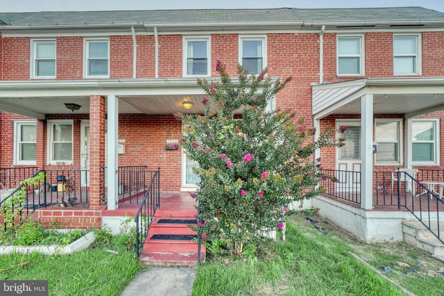 WHY RENT WHEN YOU CAN BUY THIS ALL-BRICK ROWHOME?  This home was previously renovated with hardwood floors on the main level, a kitchen with granite countertops, and a breakfast bar open to the dining room.  Finished the lower level with a half bath.  New carpeting in the lower level and bedrooms.  2 car parking pad in rear yard.  This home is centrally located to parks, shopping, and local restaurants.