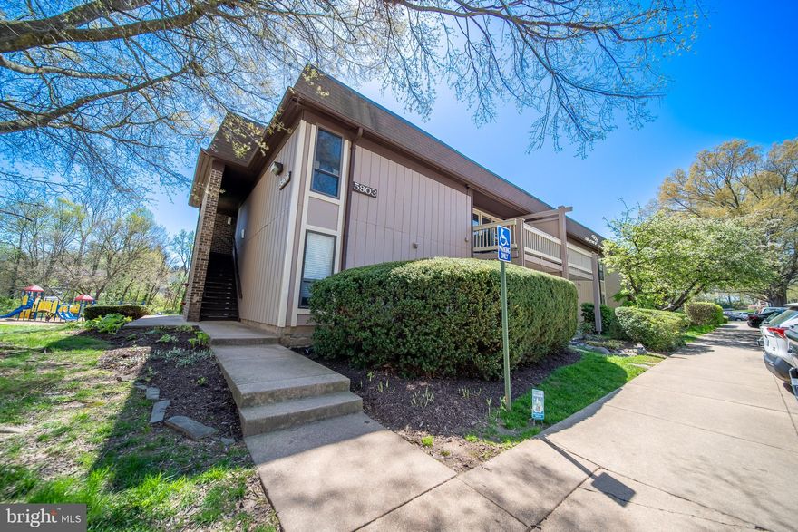 ALL OFFERS DEADLINE IS  APRIL 23 AT 12 NOON.  SOLD AS IS.  Please email the listing agent for all questions which will be responded to within 24 hours.  This two-bedroom and one-bath unit is in good condition; located on the Ground Floor facing the vast landscape of the tot lot.  Washer and Dryer in the unit;  water is included with the Condo fee.  The unit is privately located in the back and close to the playground, basketball, and tennis courts.  HVAC needs service for possible repair and or replacement.  Bus stops are just outside the complex.  Very close to almost all amenities within the Fairfax, Burke, and Springfield areas.   An ideal location and a very quiet and friendly neighborhood.