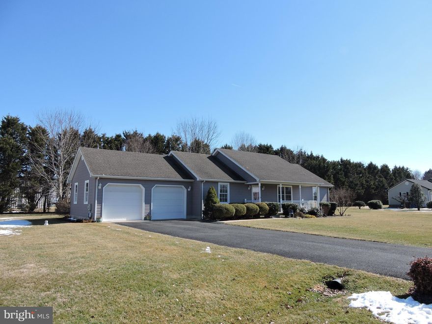 Lovely well maintained one owner ranch centrally located with easy access to route 13 North, 404 west as well as all Delaware beaches! Perfect size home for those starting out as well as those downsizing. Vaulted ceiling living room and stunning all season's room in rear of home opens up this living space to support large family gatherings. Walk in Laundry room conveniently located just in from the garage and near the kitchen for easy access while doing chores. Added utility sink in the garage is great for those messy outdoor jobs while gardening on this .55-acre lot which includes an inground irrigation system with its own private 4 inch well! Conditioned crawlspace with sump pump is an awesome added feature too! Plenty of additional storage in the garage with pull down-stairs access, deep closets, walk in owner's suite closet and large pantry in kitchen, perfect for those box store needs! Home comes with a 1-year warranty! Call today for your private tour!