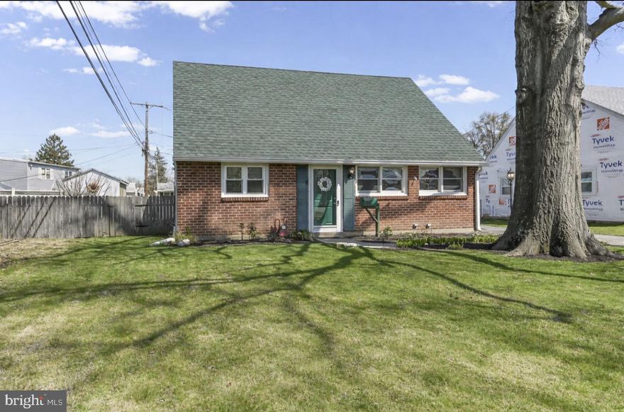 Welcome to 722 Brighton Terrace in Ridley township This well-maintained Cape Cod offers 4 bedrooms and 2 full bathrooms with a flexible floor plan suited for a variety of living needs. The main level features a bright living room with engineered hardwood flooring newer carpets and crown molding, along with an updated kitchen that includes ample cabinetry, generous counter space, and a center island.

A spacious rear family room with skylights and sliding glass doors provides additional living space and access to the backyard—ideal for everyday living and entertaining. Two bedrooms and a full bath are conveniently located on the main floor, while the upper level includes two additional bedrooms and a second full bath.

Exterior highlights include a private rear deck, storage shed, and a private  2 car driveway with off-street parking. Conveniently located near shopping, dining, and public transportation, including regional rail access.

Don’t miss this opportunity—schedule your showing today!