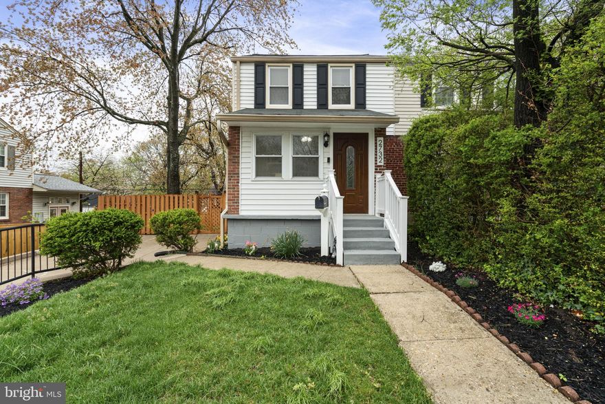 Welcome to 2732 Fort Drive!  Located in the highly desirable Jefferson Manor neighborhood, this beautifully maintained 3-bedroom, 2-bathroom home is ready to call yours! This address also qualifies for special financing with below-market rate, no mortgage insurance, and as little as 3% down.
Step inside to a bright and versatile foyer area that can serve as a lounging area or office space. Gorgeous hard wood floors flow throughout the first floor, accented by freshly painted walls and large bay windows. The spacious, expanded kitchen features ample cabinetry and counter space, along with an open dining area perfect for entertaining. The unique addition of a wall-mounted TV in the kitchen allows you to enjoy your favorite shows while preparing meals. This home features motion-controlled lighting and ethernet in every room. 
Need more space? The fully finished basement includes a large bonus room perfect for storage of all your toys and tools.  Outside, the large driveway provides plenty of parking, and the fully fenced rear yard offers privacy and security. There is plenty of space for gardening in this pet friendly yard. 
Relax or entertain on the spacious deck built in 2023, made from durable low-maintenance Trex material. You’ll love the climate-controlled shed – ideal for use as a home gym or private office space. New roof in 2018 with transferable warranty. 
Conveniently located two blocks from the Huntington Metro station /yellow line, the vibrant and social Jefferson Manor neighborhood features a large park with walking paths, many local retail and grocery options, great restaurants, and more!  No HOA, but the active civic association hosts plenty of fun events throughout the year.
Don’t miss out on this incredible opportunity. Schedule a tour of this beautiful home today!