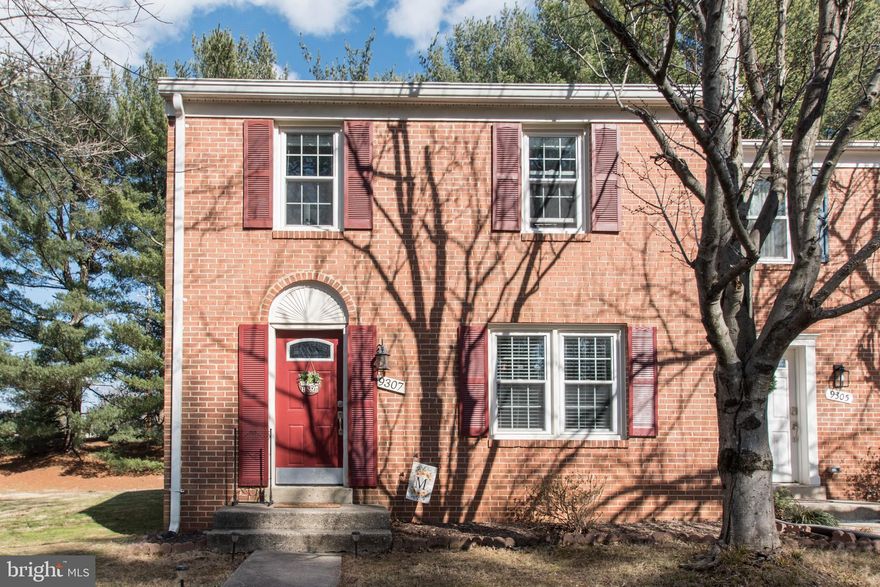Welcome to this stunning brick end-unit townhouse nestled in a quiet cul-de-sac in the desirable Fallsreach community. This spacious 3-bedroom, 2.5-bath home offers a perfect blend of comfort, convenience, and modern upgrades. The main level boasts gleaming hardwood floors, a bright and inviting family room, and an expansive kitchen/dining area with a center island, ample cabinetry, and access to a private deck overlooking the serene common area—ideal for entertaining or unwinding. Upstairs, the oversized owner’s suite features a private full bath, while two additional generous bedrooms share a well-appointed hall bath.  Enjoy outdoor living with walking trails, a creek, basketball court, and a private backyard perfect for summer cookouts. Additional highlights include two assigned parking spaces plus guest parking, a large lower-level storage area, and recent upgrades including new windows, roof, kitchen, and bathrooms for a low-maintenance lifestyle.  Located within blocks of top-rated schools (Beverly Farms ES, Hoover MS, Churchill HS) and just minutes from shopping, dining, I-270, and public transportation. Apply online, $55 per adult application fee.