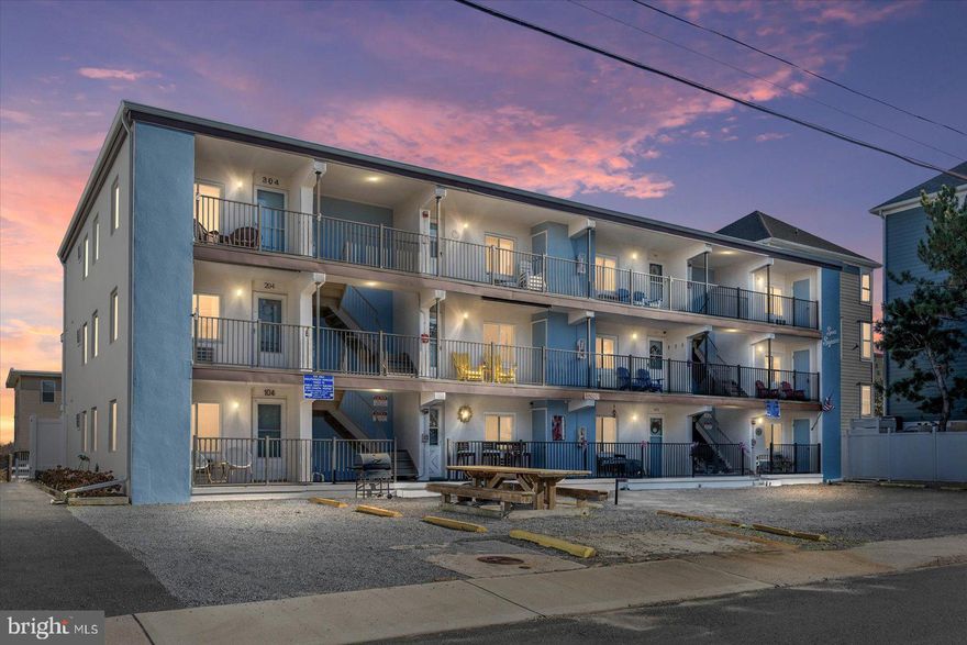 Check out this super cool beachy cottage-feel condo. Old school ocean city, uptown quiet beach area, 2-bed, 2-bath condo with assigned parking. 

Enjoy amazing sunrises over the ocean while sipping your coffee from your balcony and just steps to the beach. Lots of cool upgrades make this home unique!! The great room is huge, making this a very comfortable, functional beach home. Plenty of storage inside and out with balconies at front and back doors. 
Get your exercise on the quiet Assawoman street out your front door or on the beach at your back door. So close to Northside park and all the great restaurants and bars that uptown OC has to offer. 
Priced to sell and ready for your touch to finish this and make it yours!!