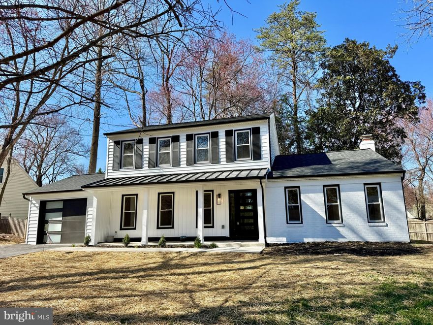 Welcome to Atwell Road, ideally located near Falls Road, I-270 and Montrose Road!  This fully renovated home features a brand new Gourmet Kitchen with island, skylight, and breakfast area open to the family room with fireplace.  The main level provides a versatile Den or Office, a half bath, and newly opened floorplan with recessed lighting and modern!  Three Large Bedrooms, primary has its own bath, all bath with newly tiled Finishes and upgraded fixtures!  Fully Finished basement with Rec Room, 3rd custom tiled full bath, and laundry closet.  Inviting covered front Porch with designer front door.  Rear patio for entertaining complemented by a wooded backyard for privacy!   Garage door, thermostat and Refrigerator are wifi ready!  New:  Roofing,  gutters, windows & doors, Heating and Cooling, wiring, plumbing, mechanicals, appliances, flooring, garage door, drywall, moldings, and of course freshly painted neutral throughout!  Attached, one car garage and newly expanded two car driveway!  Home warranty available.
