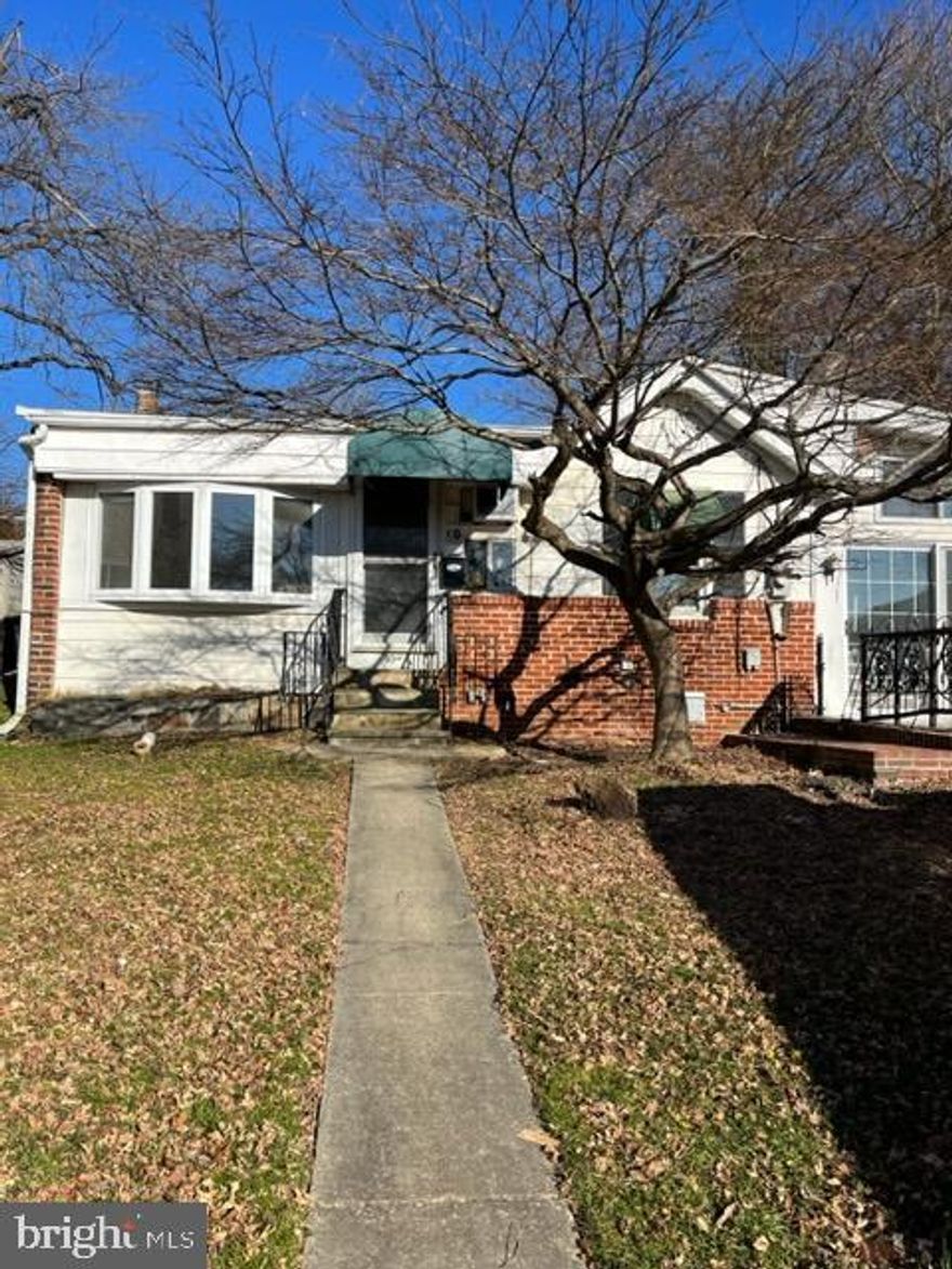 RARE FIND IN RIGLEY PARK AREA!! Newly renovated 2 bedroom and 2 Bath Single Rancher Style House with off street parking. Property has finished oak h/w floors. Open floor plan in the living room, dining room and kitchen. Fireplace in the living room. New kitchen with new kitchen cabinets, electric stove and range hood. Property has washer and dryer hook up with a bonus room that could be nice size office. Bedrooms have H/W floors. The master bedroom has French sliding  glass door that lead out to a cozy deck. The second bedroom is also a nice size with with h/w floors and ample closet space. Both bathrooms have h/w floors with shower over tub, vanity with vanity mirror. There is a car port for parking, enough for 2 spaces. Very convenient location near I95.