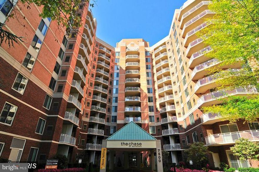 Spacious 1-bedroom, 1-bath condo with 792 square feet located in the heart of downtown Bethesda. Enjoy the ultimate in convenience with restaurants, shops, movie theaters, and the Metro right across the street. The open living space features hardwood floors, in-unit washer and dryer, and a private balcony. Building amenities include a pool, hot tub, two tennis courts, BBQ area, fitness center, and 24-hour concierge and security.