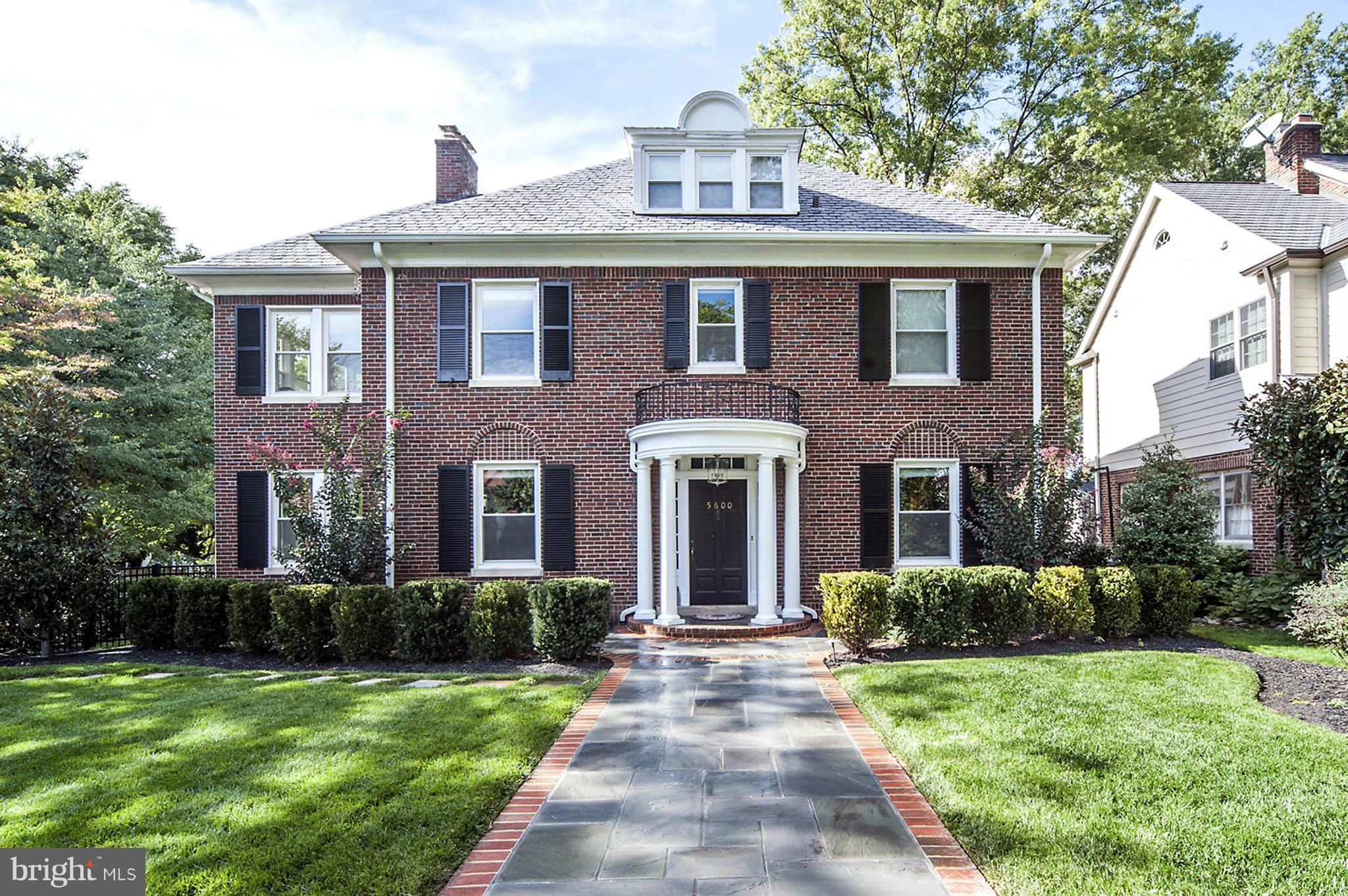 24 HOUR NOTICE.NO EXCEPTIONS.Set on fab lot behind stunning privacy hedges & plantings.Renovated from top to bottom,this home is steps to Metro,shops&restaurants of Friendship Hgts&Ch Chase.Beautifully proportioned&light-filled w/deep foyer,large rooms,high clgs.Chef's Kit,amazing MBR Ste,nanny ste,Family Rm,Low lev Kitchenette+full Bath.Private rear deck,patio&yard.Det 2-car Gar.TURNKEY!