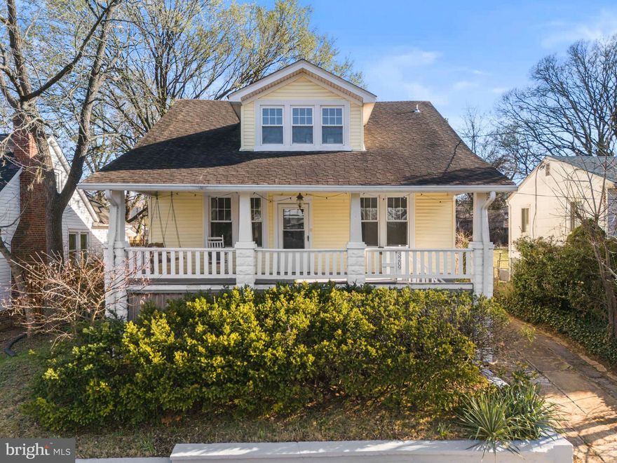 This stately Craftsman home in the heart of historic Mount Rainier truly has it all. Featuring 4 spacious bedrooms and 3 full baths, the home is filled with natural light, abundant storage, and charming original details throughout. Updated with a minisplit a/c system and a high efficiency on demand tankless water heater to help keep utility costs down and energy efficient. Enjoy relaxing mornings on the inviting front porch or unwind on the rear deck overlooking the yard—perfect for outdoor entertaining or quiet retreat. Inside, you’ll find generous living space, including a versatile bonus area upstairs and a large basement offering endless potential for storage, recreation, or additional living space. A private driveway provides convenient off-street parking for 2–3 cars. Ideally located just a block from multiple playgrounds, the Mount Rainier Upshur Park, and the Mount Rainier Nature & Recreation Center, this home also offers easy access to the vibrant dining, shopping, and amenities of downtown Mount Rainier, Brookland, and Hyattsville. Come check out this rare opportunity to own a character-filled home in a prime, connected location.