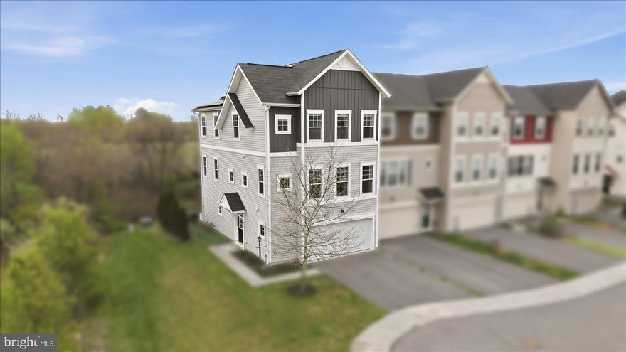 Welcome to this beautifully appointed three-story corner townhouse offering the perfect blend of elegance, comfort, and privacy.   Ideally situated with open fields and green space on one side and serene woodland behind, this home provides a rare sense of tranquility while still being part of a vibrant, premier community.

Rich hardwood floors flow seamlessly throughout the home, creating warmth and sophistication.   The thoughtfully designed main living area features a spacious living room, a separate formal dining room, and an inviting family room ideal for everyday relaxation.  Designed with a circular floor plan, the main level allows effortless movement from room to room — creating the perfect setting for entertaining, gatherings, and everyday living.  A private office/den offers the flexibility today’s lifestyle demands — perfect for working from home or creating a quiet retreat.  Look at all those extra windows.  This home is teaming with natural light.   No expense was spared.   This is a truly stunning home on the best lot in the community.   

At the heart of the home, the stainless steel and granite kitchen combines beauty and function, offering ample cabinetry and workspace for cooking and entertaining alike.

Upstairs, the luxurious primary suite serves as a true escape, complete with an inviting soaking tub, comfortable walk-in shower, and two walk-in closets. The convenience of bedroom-level laundry adds to the home’s thoughtful design. With 3.5 well-appointed bathrooms, space and comfort are never compromised.

Outdoor living is just as impressive. A large composite deck extends your entertaining space, while a graceful spiral staircase leads to a stamped concrete patio below — all surrounded by peaceful natural views that create a warm, private oasis.

Adding even more value and efficiency, the home includes solar panels — offering energy savings and environmentally conscious living without sacrificing comfort or style.

Highlights include:
• Hardwood flooring throughout
• 3.5 bathrooms
• Office/den plus multiple living spaces
• Bedroom-level laundry
• Composite deck with spiral staircase to stamped patio
• Corner lot with green space and woodland backdrop
• Solar panels for energy efficiency

Flair smart vents on every register — Wi-Fi connected and equipped with occupancy sensors to automatically balance airflow room by room, mimicking the comfort of a full zone-control HVAC system.

This exceptional home offers refined living in a setting that feels both open and secluded — a rare opportunity you won’t want to miss.

Active again at no fault of the property.  Buyer was not able to secure his loan.