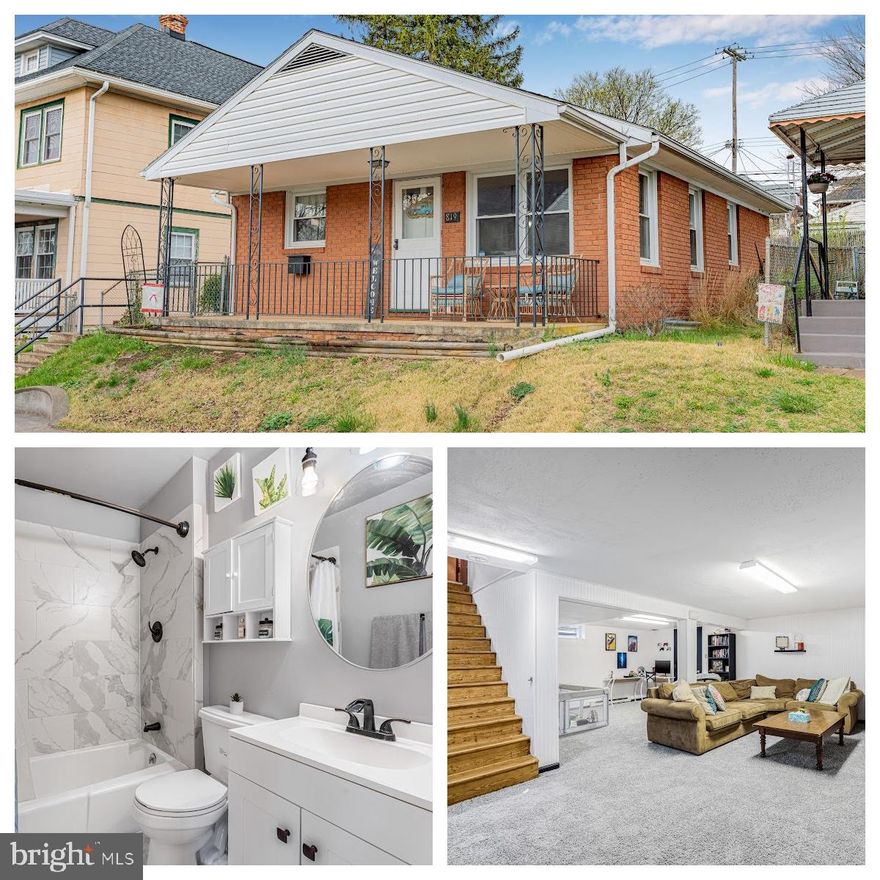 Welcome home to 819 View St! This charming 2-bedroom, 1.5-bath bungalow is the perfect place to call home. Hardwood floors run through most of the main level, adding warmth and character. One major upgrade you won’t have to worry about—a brand-new roof, just installed in April 2024! The large, fenced-in yard is beautifully landscaped, creating a peaceful retreat to unwind after a long day. Inside, the main level offers two bedrooms, a full bath, and a half bath, all with that cozy bungalow charm. The finished lower level is massive and has been equipped with brand-new carpet, giving you tons of extra living space, plus a separate laundry room and storage area. This home is move-in ready and just waiting for your personal touch! Conveniently located near I-81, I-70, schools, shopping, and restaurants—everything you need is just minutes away. Don't miss out on this one—schedule your showing today!***The City of Hagerstown is offering a grant of up to $7,500 for closing cost assistance or a down payment to qualified buyers, available while funds last.***