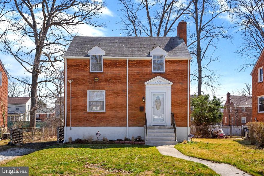 Welcome Home! Enjoy many upgrades, modern amenities and exceptional classic design in this beautiful home! Entertain family and friends in your bright and airy spacious living room with tons of natural light or cuddle up next to the all brick gas fireplace. Wine and dine your guests in the formal dining room with beautiful hardwood flooring and chair rail. The Eat-In kitchen is stacked with brand new 2021 stainless steel appliances, updated countertops, plenty of cabinets and prep space, a large pantry, and stunning custom tile backsplash. A chic half bath finishes off the level. Rest and retreat from a long day in the generously sized Primary bedroom detailed with ample closet space and large windows. The additional spacious rooms are perfect in size to accommodate all of your family and guests. A luxe hall bathroom complemented with custom tile in the stall shower completes the level. The lower level creates additional recreation space and extra storage, and features the laundry area. Take advantage of the remarkable deck, just off the kitchen, ideal for hosting family and friends with summer BBQs with views of the fenced oversized flat open lush backyard. A private driveway with room for two cars offers ample parking. Schedule your showing today! Updates Include: Compressor (2021), Carpet (2022), New Gutters (2021), New Steps (2021), New Doors and Security Door (2021)