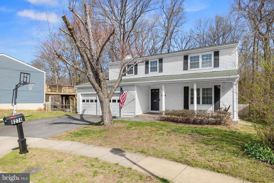 Imagine coming home to a quiet cul‑de‑sac where 8274 Raindrop Way welcomes you with the ease and comfort you’ve been craving. The privacy fence and absence of back neighbors create a peaceful retreat, while the large backyard and freshly painted covered deck invite you to unwind outdoors in every season. Inside, the kitchen’s modern appliances make daily living feel effortless and the openness to the family room off the kitchen offers a seamless flow.  Upstairs, the primary bedroom ensuite offers a private sanctuary, giving the home a sense of luxury that’s easy to fall in love with. The finished basement showcases a versatile space that can be used as a lounge area, gym, or hobby space and offers ample storage in the laundry/utility rooms.  New garage door openers add a touch of convenience to the spacious two‑car garage.  Perfectly positioned for commuters, this home places you minutes from express bus service to the Pentagon, nearby sluglines, and quick access to I‑95, I‑395, I‑495, the Fairfax County Parkway, the Franconia‑Springfield Metro, and the VRE—making your daily routine smoother and your weekends more open to possibility. This is a place where comfort, privacy, and practicality come together, inviting you to imagine your life unfolding beautifully here. Home Is Sold In As-Is Condition.