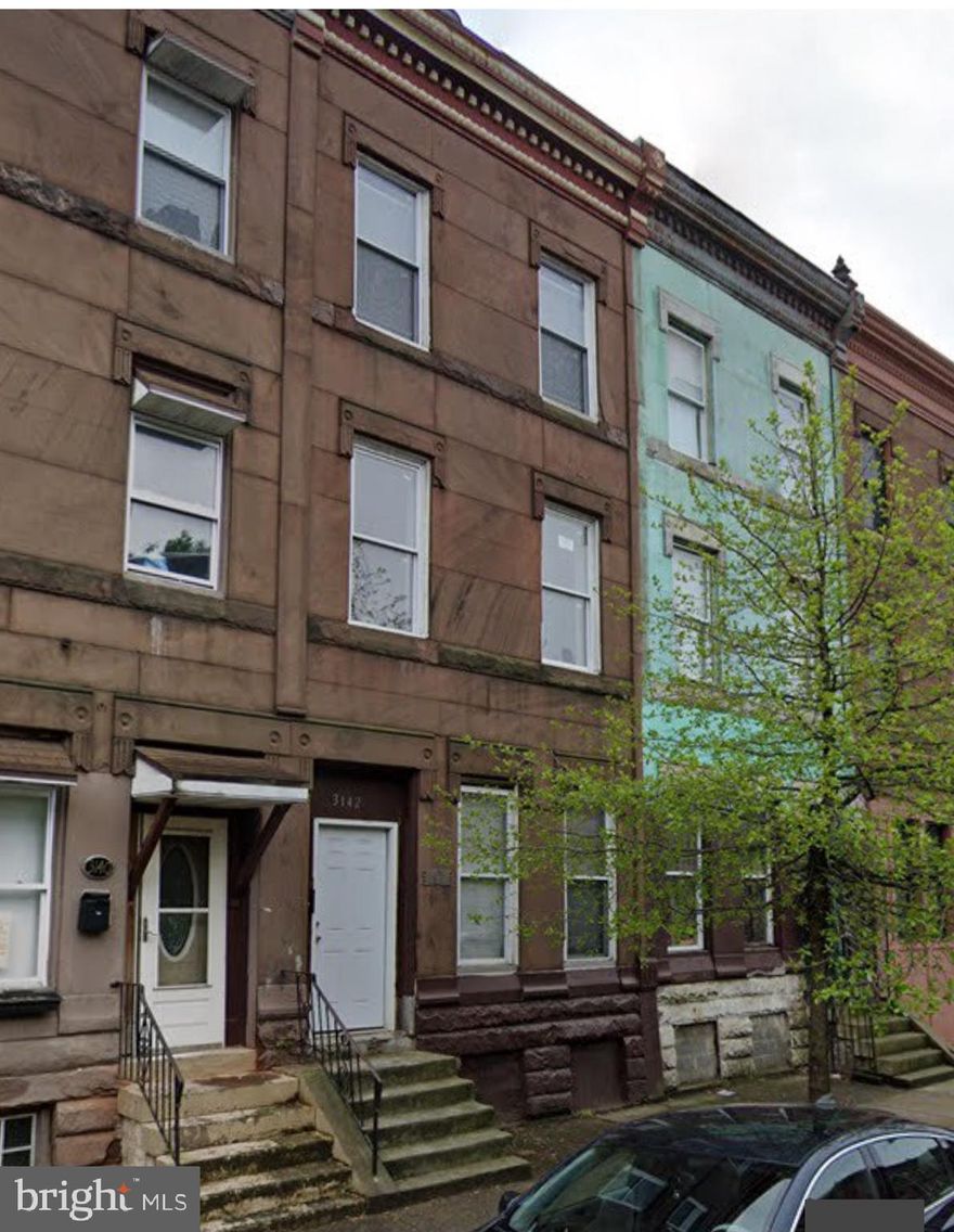 Strawberry Mansion 3 Story, RM1 Property just waiting to be made into a Triplex! In need of full rehab for large Home, Duplex, Triplex, Rooming House, etc ... 1st Floor - currently Yard and Basement access ... 2nd & 3rd Floors currently have 4 Rooms each - plus Bathrooms and can be made into 1 or 2 separate Units on each floor. Dirt Basement