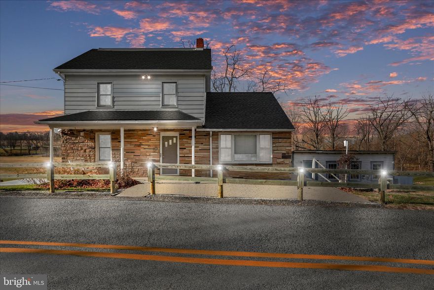 Rare find in Smithsburg! Two parcels (second tax ID 2209002685) totaling almost 1.5 acres backing to Little Antietam creek and creating a picturesque, rural paradise abundant with wildlife! This gem is a must see! The main level offers a living room with hardwood floors and gas fireplace, a second living/family room with hardwood floors, separate dining room with a cedar corner cabinet, kitchen with handmade cherry cabinets, a half bath and spacious laundry room with sink and pull-down ironing board. The second level boasts an amazing, spacious bedroom suite and full bath, and the third attic level offers ANOTHER amazing bedroom suite with full bath. The basement provides tons of space, shelving, concrete floor, washer hookup and sink, and outside entrance from the rear yard.  There's so much storage with lots of closets, a crawl space, two sheds and a spacious wood shed/workshop with work benches and cabinetry. There's also an incredible amount of space for parking with a large driveway on one side of the house and another on the other side. There's also a 30x40 concrete pad installed for a possible pole building/garage.  Nicely updated in 2022 with new roof, HVAC, flooring (LVT on the main level and carpet and LVT on the upper two levels), and wainscoting throughout. New h/w heater in 2023 and well pump in 2024.  All situated close to schools, interstates and amenities yet definitely a paradise in the country!