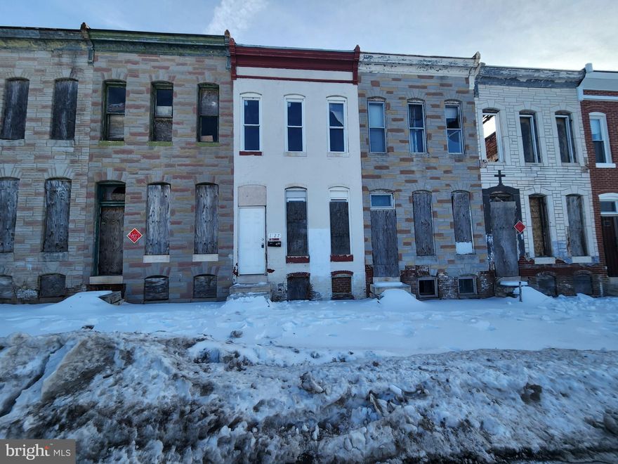 ONLINE AUCTION: Bidding begins 2/12/2026 @ 10:00 AM. Bidding ends 2/16/2026 @ 11:10 AM. List Price is Suggested Opening Bid. Deposit: $5,000.
 
This townhouse is located in the Biddle Street neighborhood of Baltimore City. Residents can enjoy the nearby facilities such as the Belair-Edison Crossing Shopping Center and Johns Hopkins Hospital. The property is vacant. The area provides easy access to a major traffic artery, Belair Rd, making travel to other parts of the city straightforward.