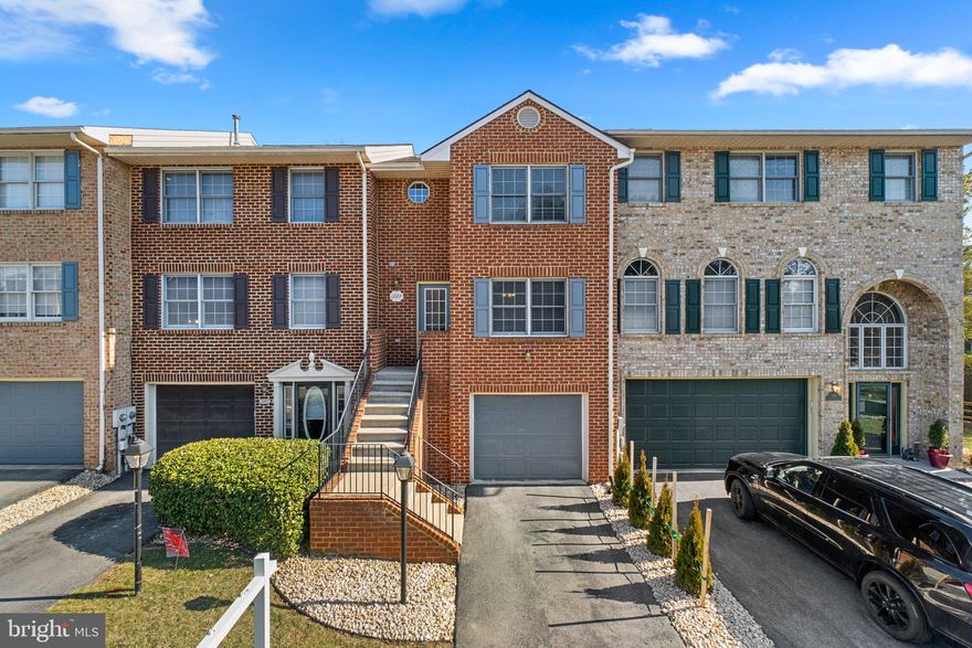 Welcome home to this beautiful all brick town home in the desirable North side of Hagerstown, located in the sought after neighborhood of North Gate. A park-like community with exquisite landscaping, that includes lawn care, gas lite walking trails, tennis court, clubhouse, playground, and a beautiful large pool. Home boasts 1,920 SF of living space, with an open layout with lots of natural light. Attached 1 car garage with enclosed room for easy access to the water heater and HVAC. The main level includes a half bath, a large living room/dining area, a very large eat-in kitchen with door leading out to the deck. On the upper level you will find 3 bedrooms, one with a private full bath and a second full bath in the hallway. The lower level includes a half bath, finished recreation room, walkout access to back patio, a gas fireplace and an additional room for laundry and storage. Home is ready for the new homeowner to come in and cosmetically make it their own.Home has had a lot of big repairs done over the years including, new roof (2015), water heater (2017), and a whole house plumbing re-pipe (2018).New dishwasher and microwave installed in 2024. Home is only 1 of 6 in the community with a beautiful brick staircase that leads up to the main floor. Front and rear yard recently had new landscaping and stones added, with 4 Emerald Green's planted along the driveway that can grow with the new homeowners. This home is close to the Community clubhouse and Pool. In addition to the attached garage and driveway parking there is a parking lot in close proximity that will accommodate your guests.Come see this lovely home and community!

.