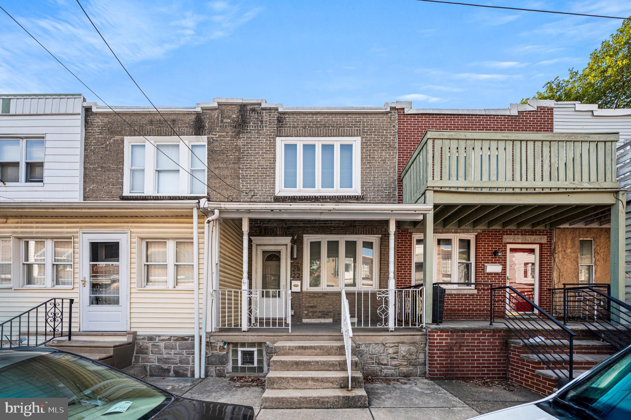 Welcome to 2822 S. Smedley Street - near the Marconi Park West section of South Philadelphia
This well maintained 2 bedroom, 1 bath townhome offers the perfect mix of comfort, character and potential. Inside , you will find a spacious living room and dining area with plenty of natural light, nicely maintain hardwood floors, and a kitchen that opens up to a private rear patio-ideal for relaxing or entertaining with all the conveniences of a South Philly life style. Great restaurants, parks, shopping and major league arenas within walking distance. Upstairs features two generously sized bedrooms and a full modern bath. The finished basement adds valuable bonus space -perfect area for entertaining, working or fitness. In addition there is a full laundry area and extra storage. This home is move in ready... It's an ideal spot for anyone looking to enjoy city living with a community vibe...Come make it your own.