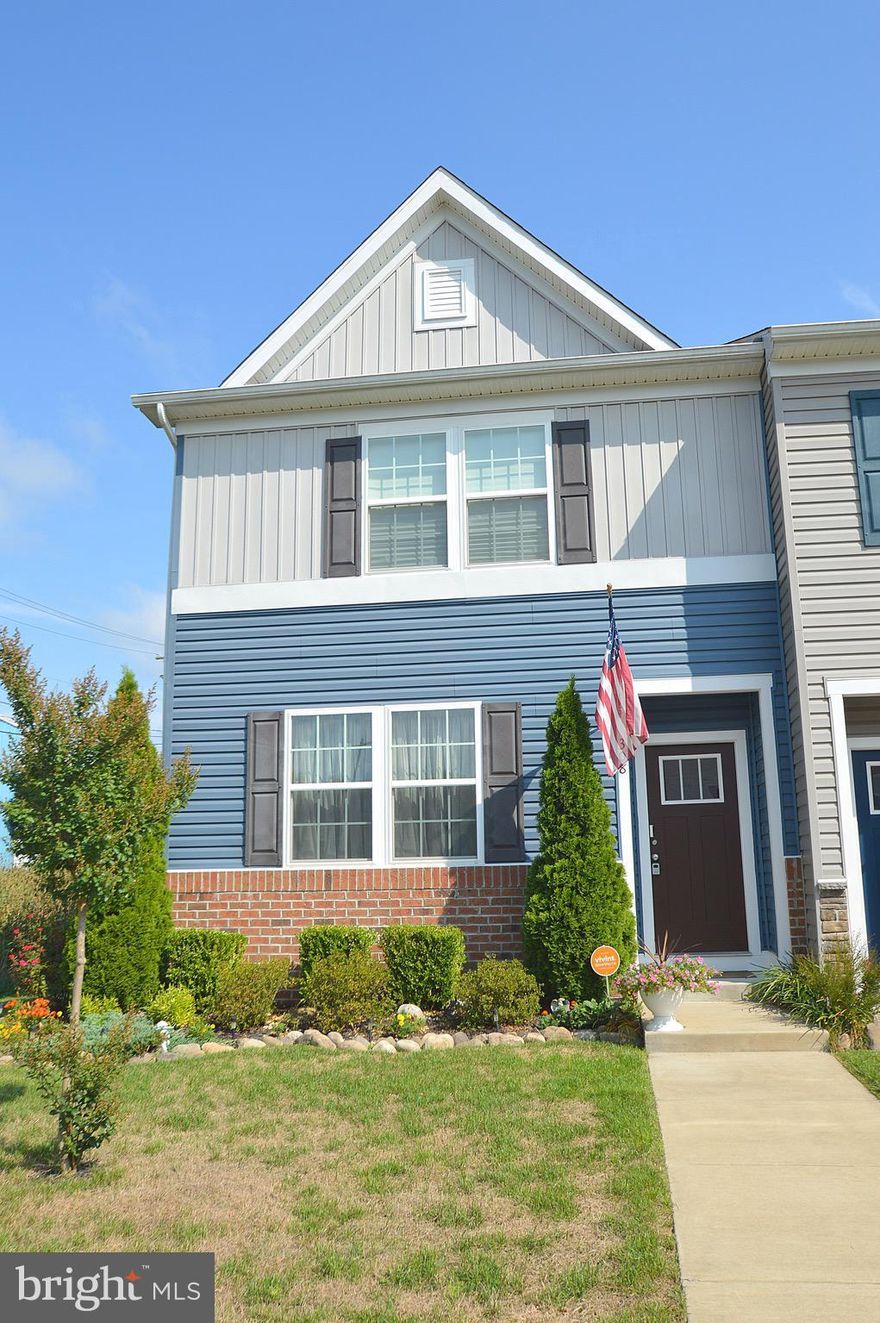 Very nice end of row home in a desirable neighborhood and great location.  3 bedrooms with 2 full baths and one half bath.  Fenced in back yard with a storage shed. New flooring in the last year on the main level.  Bedroom level laundry for convenience. Very well maintained home and move in ready.  Stainless appliances and walk in shower.  A must see!!