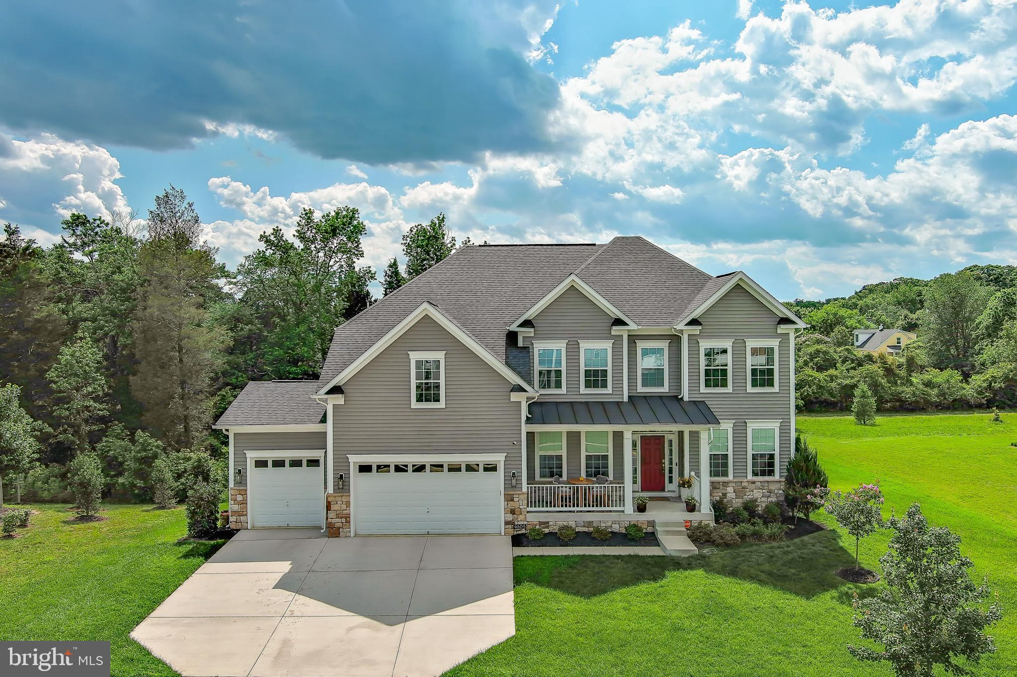 Welcome to Luxury, Space & Convenience!!! Step into this exquisite home that features a striking welcoming entryway that opens to an expansive, light-filled interior. Built in 2022, this meticulously maintained 4-bedroom, 3 bath home offers the perfect blend of modern luxury and timeless comfort! At the heart of the home is the two -story great room and a chef’s kitchen complete with luxury cabinetry, upgraded backsplash, stainless steel appliances with a double oven, and a generous center island. A sunlit morning room and open-concept family room with a gas fireplace, creates the ideal space for gatherings and functional living. The main level also features a dedicated home office, formal living and dining rooms, and exquisite finishes throughout. Venturing upstairs, you’ll find spacious primary owner suite that features tray ceilings, a serene sitting area, two large walk-in closets and a spa- inspired en suite bathroom. Also upstairs, you will find three additional spacious bedrooms. Downstairs, discover a gigantic unfinished basement featuring high ceilings and plumbing for a future wetbar/ kitchenette and bath. This expansive area serves as an incredible blank canvas, perfect for customizing to suit your lifestyle needs—from a home theater or gym to a guest suite or game room. Outside, enjoy the privacy and peace of a beautifully landscaped .5 acre lot backing to a protected tree conservation, offering permanent year-round natural beauty. 
This unbelievable home also offers a very spacious, attached 3-car garage with 2 garage doors so there’s plenty of room for your vehicles as well as your toys and tools. All of this is set in a prime, convenient location—just minutes from the National Harbor, Washington, D. C. , I-495, shopping, dining, and entertainment. Highlights: Don’t miss your opportunity to call this exceptional property home—schedule your showing today!