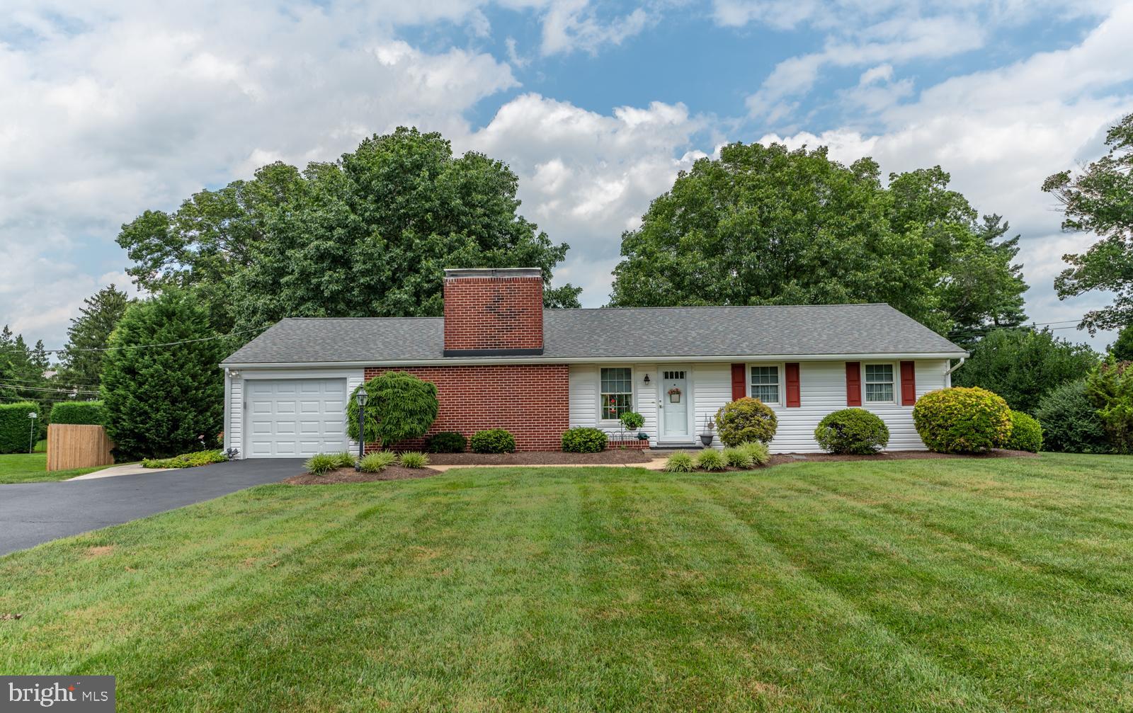 Move right in to this meticulously maintained ranch -style home on a generous 0.72-acre. Situated in a quiet neighborhood close to Ursinus College and the Trappe Shopping Center. Relax on the spacious back porch overlooking the large back yard. There is lots of natural light throughout this charming home. Enter into the Living Room with wood burning fireplace. The large Dining Room features sliders to the back porch and door to the garage. Beautiful wood cabinets line the kitchen with an eat-in area and lovely built-in cupboard. The Master Bedroom is very spacious and has 2 closets. Outside of the bedrooms there are 2 additional closets. and pull down stairs for attic access. Full basement with an outside entrance, providing ample storage space or the potential for additional living area. The exterior of the property features an attached garage with front entry, and door from the garage to the dining room for ease of access. The driveway also has 2 additional spaces. The expansive lot offers plenty of outdoor space for gardening, recreation, or simply enjoying the beauty of nature. Move in ready !