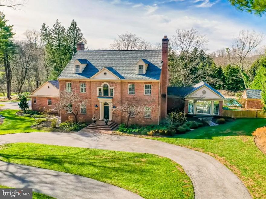 Spectacular custom built home in premier Ruxton location. Nestled on private 1.63 Acres, This 6BR, 5/2 BA has it all. Lorthorian heated salt water pool, spa, pergola, and pool house with mini kitchen. The perfect place to relax, entertain and enjoy the comforts of home. Large, gracious room sizes with10 ft+ ceilings. Exceptional gourmet kitchen fit for a chef. Large island, 2 dishwashers, 2 deep sinks, 6-burner Wolf Stove with Griddle and Gas Oven. Additional Electric Wolf Oven. Subzero fridge includes 2 beverage drawers, 2 additional freezer drawers and Subzero ice maker. Sleek mudroom/1st floor laundry room: 7 lockers with drawers for shoes, 2 washers, 2 dryers, additional sub zero freezer drawers (2) and  refrigerator drawers (2),  large island for folding and storage.  Seamless gathering spaces (family room, dining room and sunroom) with wonderful flow to inviting outdoor patio/lounge spaces and vistas of manicured backyard.  Two updated stylish fireplaces in the family room and living room. New custom cabinetry in foyer and office.   Luxurious master suite w/two walk-in closets.  All new doors with hardware. Rich hardwood flooring on all three levels. Lower level with exercise, study and entertaining area. Fun basketball Sport Court,  3-car garage plus extra storage bay with  walk up spacious second floor attic. Extras: whole house generator, extensive landscaping, new fence,  surround sound system. Gracious living spaces, combining casual elegance with comfort . You will always look forward to going home .