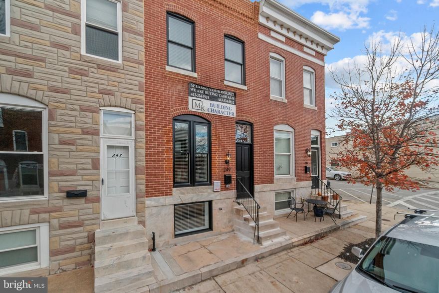 Brand-New Patterson Park CHAP Renovation by Building Character with a PARKING PAD. 3 Levels. 1,900 Square Feet of Finished Space. The 50’ Upper Level includes 2 Bedrooms and 2 Bathrooms and Direct Interior Access to the Roof-Top DECK. The Spacious Main Level has a Living Room, Dining Room, and Kitchen. The Lower Level Includes 2 Additional Rooms and the Third Full Bath. All Insulation is Energy Efficient Spray Foam. Whole House Audio System, Custom Tile, Trim and Paint. And Don’t Forget the Amazing Building Character 2-Year Builder Service Warranty.