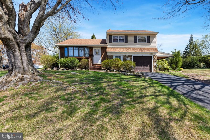 Welcome to 301 Gibson Avenue, a well-maintained split-style residence situated on a beautifully positioned corner lot in the desirable Warminster Village neighborhood. This charming home features three spacious bedrooms and one full bathroom, offering comfortable one-floor living ideal for a variety of lifestyles.  Freshly painted throughout most of the interior, the home exudes a bright and welcoming atmosphere from the moment you enter. The floor plan offers both functionality and flow, with ample natural light enhancing each living space. Recent upgrades include a brand new heater and central air conditioning unit, providing efficient and reliable climate control throughout the seasons.  Step outside to find a covered rear porch, perfect for morning coffee, evening relaxation, or entertaining guests rain or shine. An attached garage adds convenience for parking, storage, or workspace needs.  Located just minutes from a wide array of shopping centers, restaurants, parks, and reputable schools, this home is perfectly positioned for ease of daily living. With its combination of recent improvements, prime location, and classic charm, 301 Gibson Avenue is a wonderful opportunity to own a move-in ready home in the heart of Warminster.