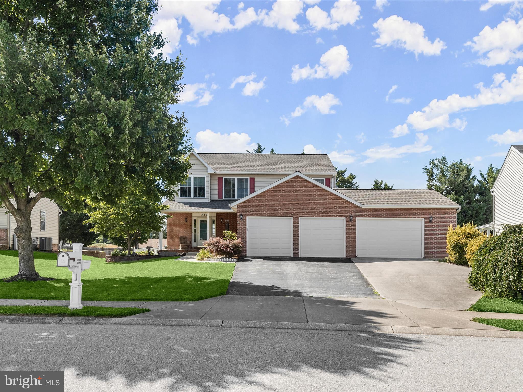Welcome to 222 Garden Way, a meticulously maintained Colonial nestled in the charming community of Devlin Square. The welcoming foyer opens to a main level living area featuring a living room with stately columns and a recessed built-in feature wall, a dining area, and a family room with a cozy fireplace. The sunroom offers picturesque views of the backyard and access to the deck and hot tub. The eat-in kitchen is equipped with sleek stainless steel appliances, decorative backsplash, display cabinetry, a breakfast bar, and access to the side deck. The main level also includes a laundry room, powder room, and garage access.
The upper level boasts a primary bedroom with an en-suite full bath and a walk-in closet, along with three additional bedrooms and a full bath. The lower level offers a spacious recreation room, an additional bedroom, a full bath, and plenty of storage space. Exterior features include an attached 3.5-car garage, a covered front porch, a fenced backyard, a deck, a hot tub, and secure storage. This home combines elegance, comfort, and practicality, making it a perfect retreat for any family.