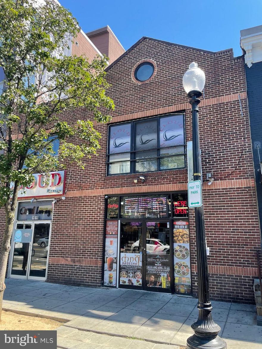 Two story retail NNN investment property in the heart of the Shaw neighborhood "Little Ethiopia" just off U St nightlife corridor and close proximity to the Shaw Metro station. Two stable tenants, one has been in place 20+ years and the other a successful restaurant/lounge with liquor license. Ideal 1031 exchange replacement property. Tenants pay all expenses. True NNN leases. Seller very motivated.